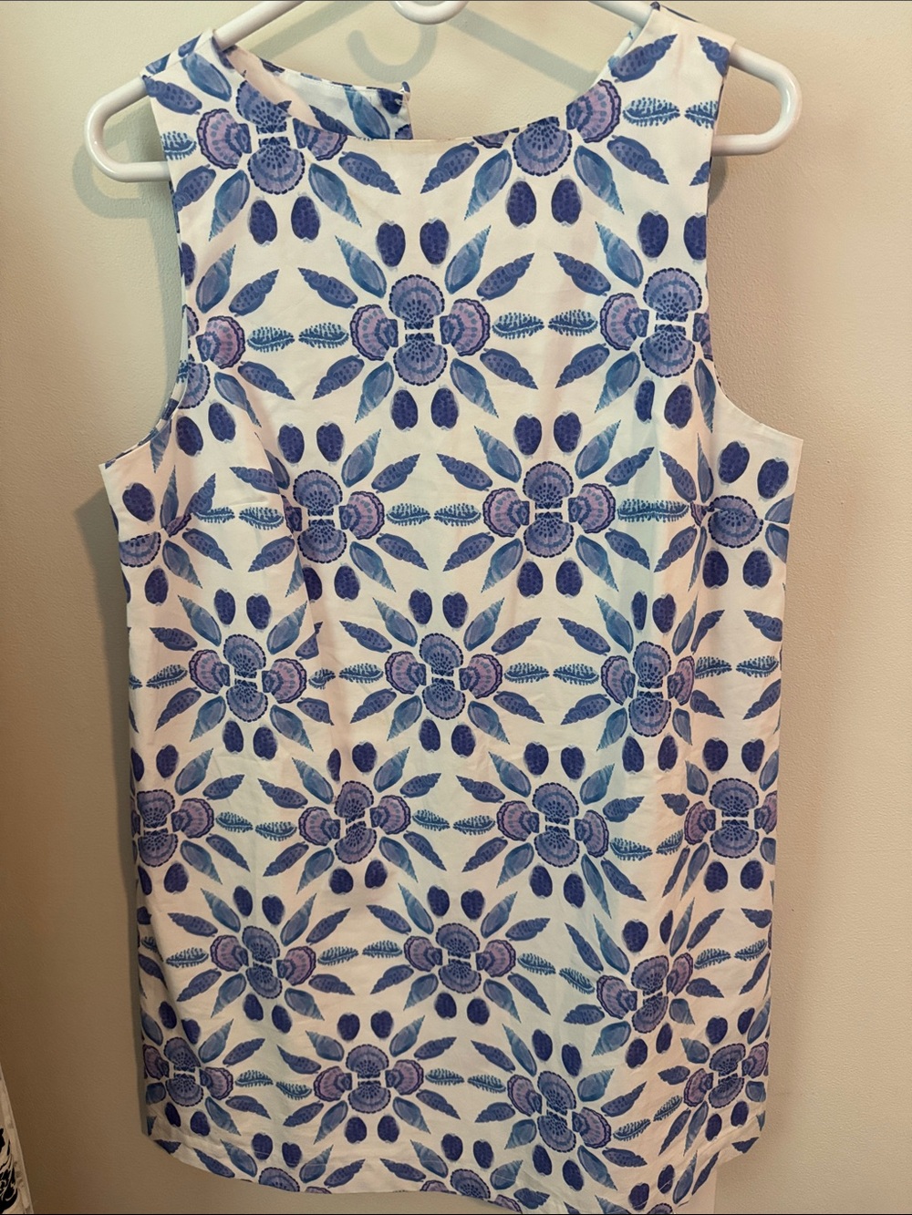 Hill house Charlie Shift Dress - Blue Shell Mosaic
